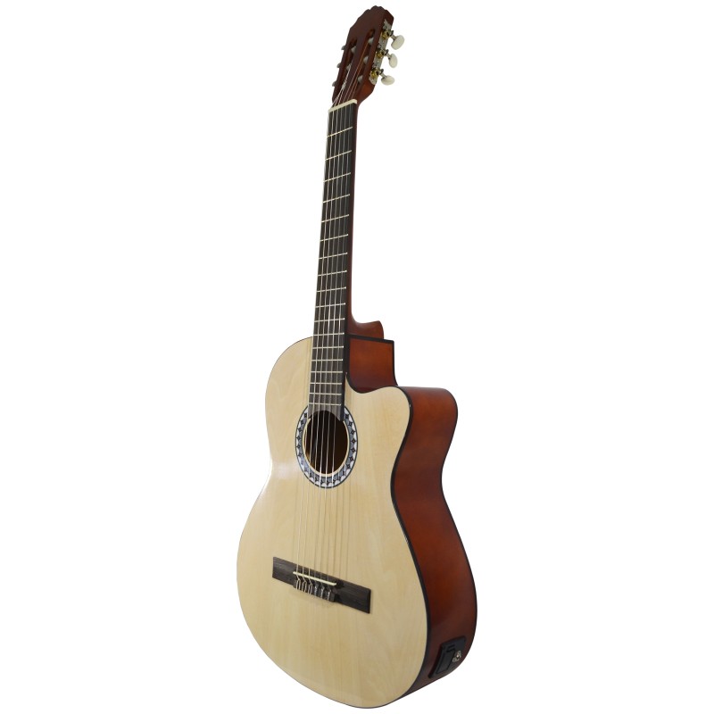 GUITARRA GEWA E/ACUST. 4/4 NATURAL RESAQ
