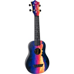 UKELELE FLIGHT SOPR. TUS EE SUNSET PACK